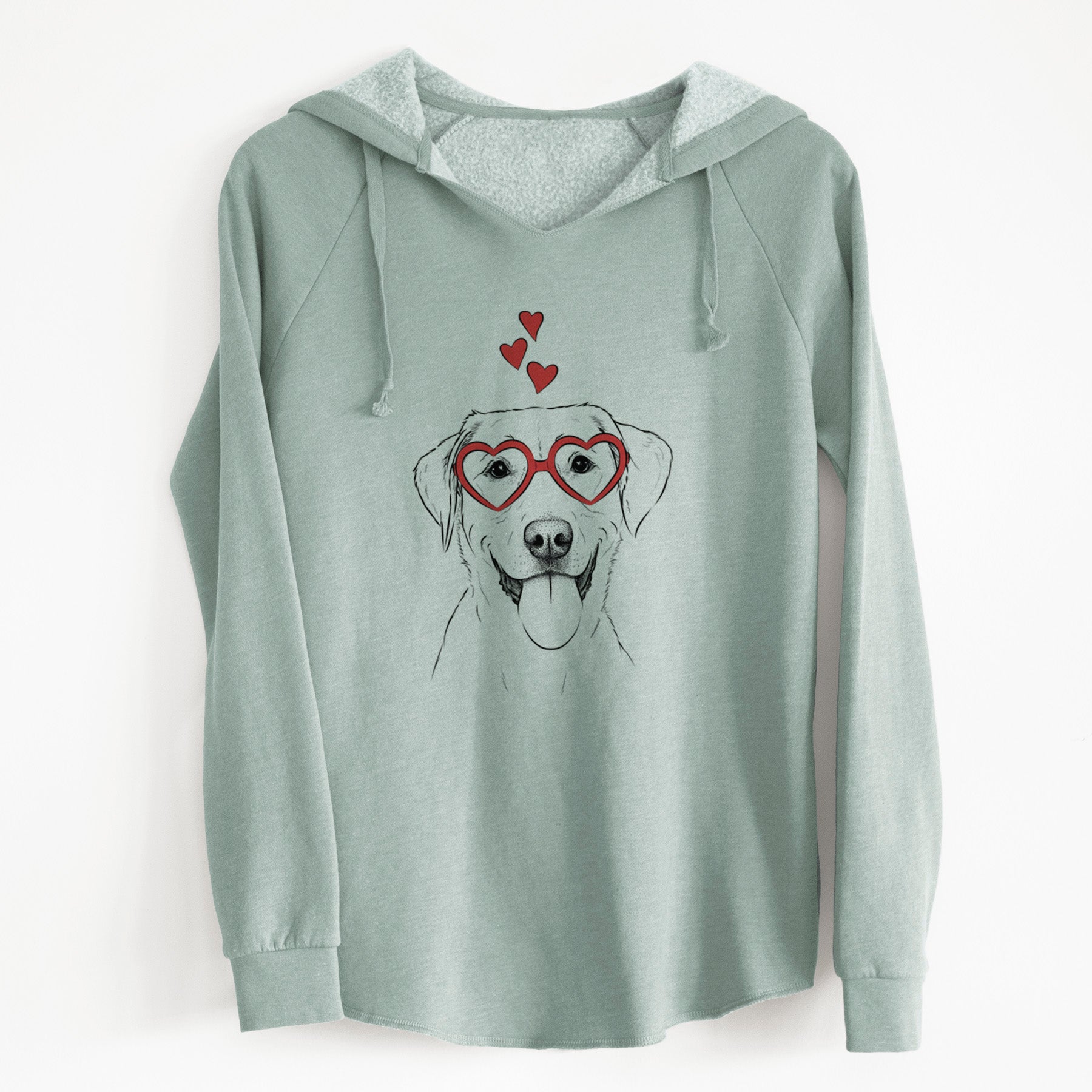 Valentine Daisy the Labrador Retriever - Cali Wave Hooded Sweatshirt