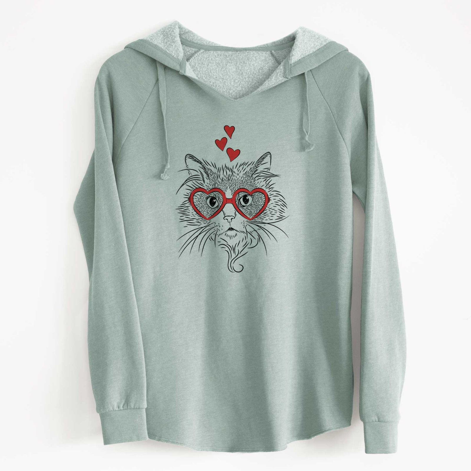 Valentine Daniel the Ragdoll Cat - Cali Wave Hooded Sweatshirt