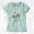 Valentine Darling Chloe the Pug - Women's V-neck Shirt