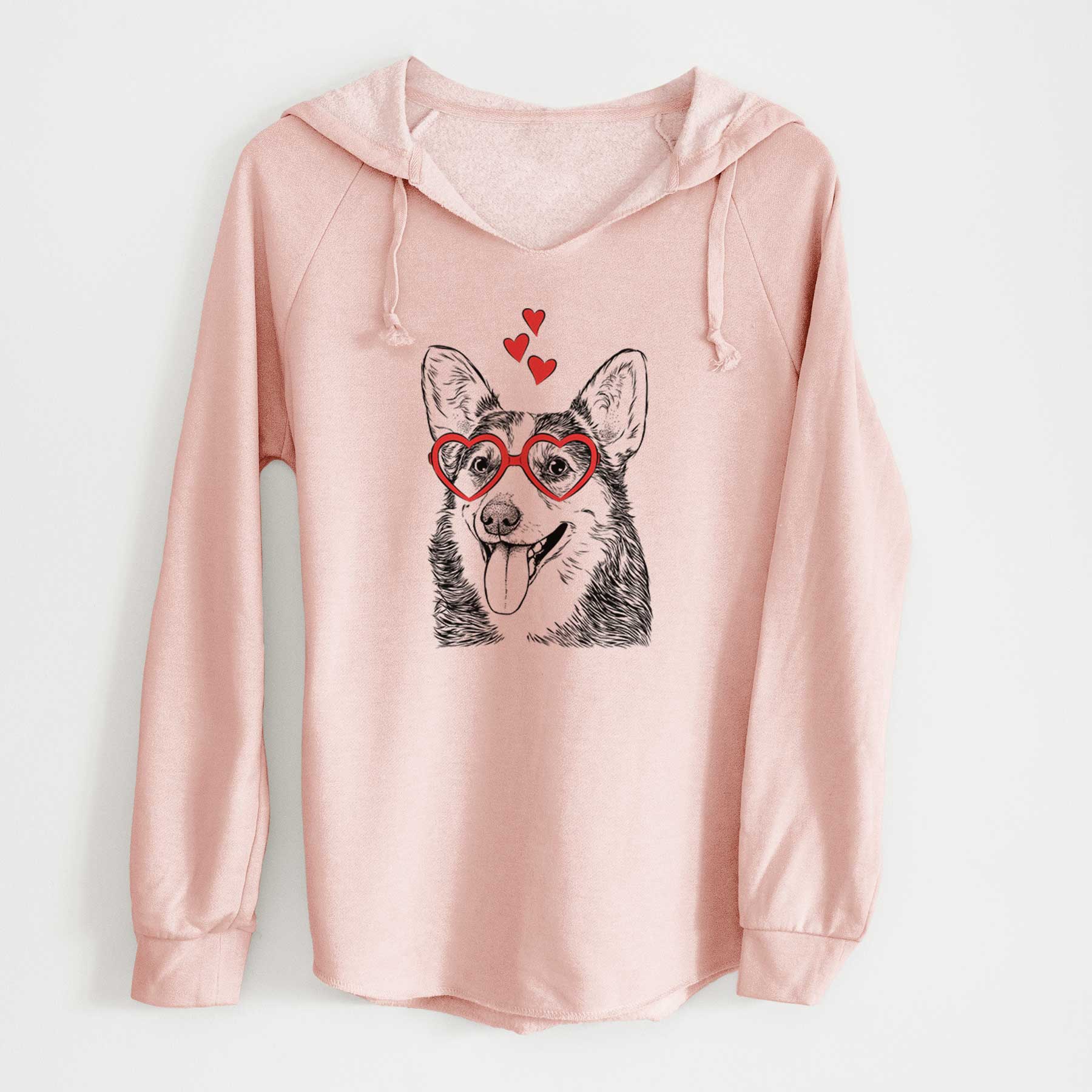 Valentine Darma the Corgi - Cali Wave Hooded Sweatshirt