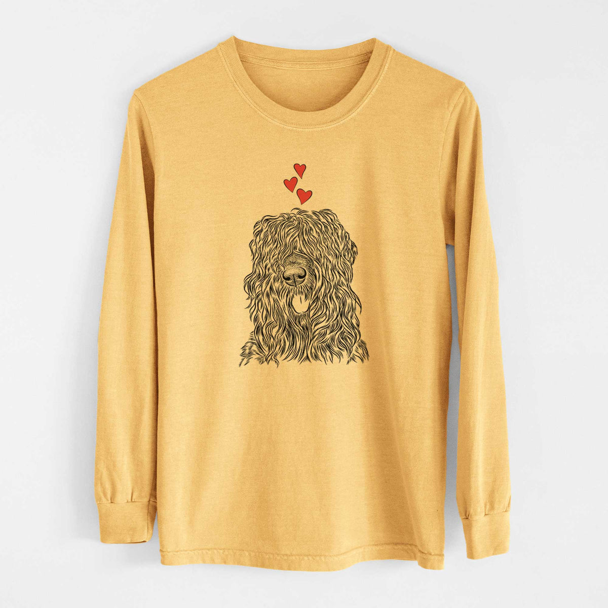 Valentine Darryl the Black Russian Terrier - Heavyweight 100% Cotton Long Sleeve