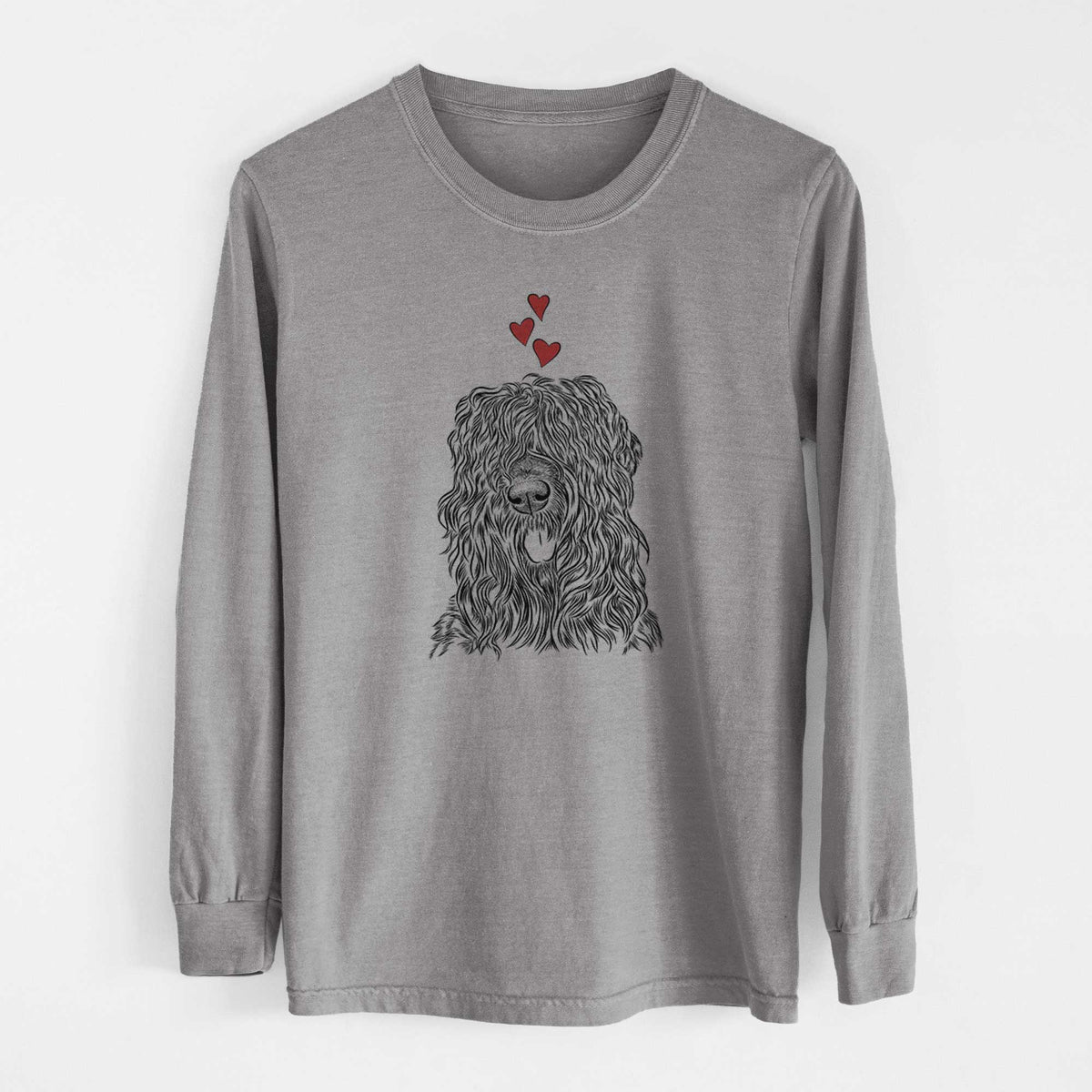 Valentine Darryl the Black Russian Terrier - Heavyweight 100% Cotton Long Sleeve
