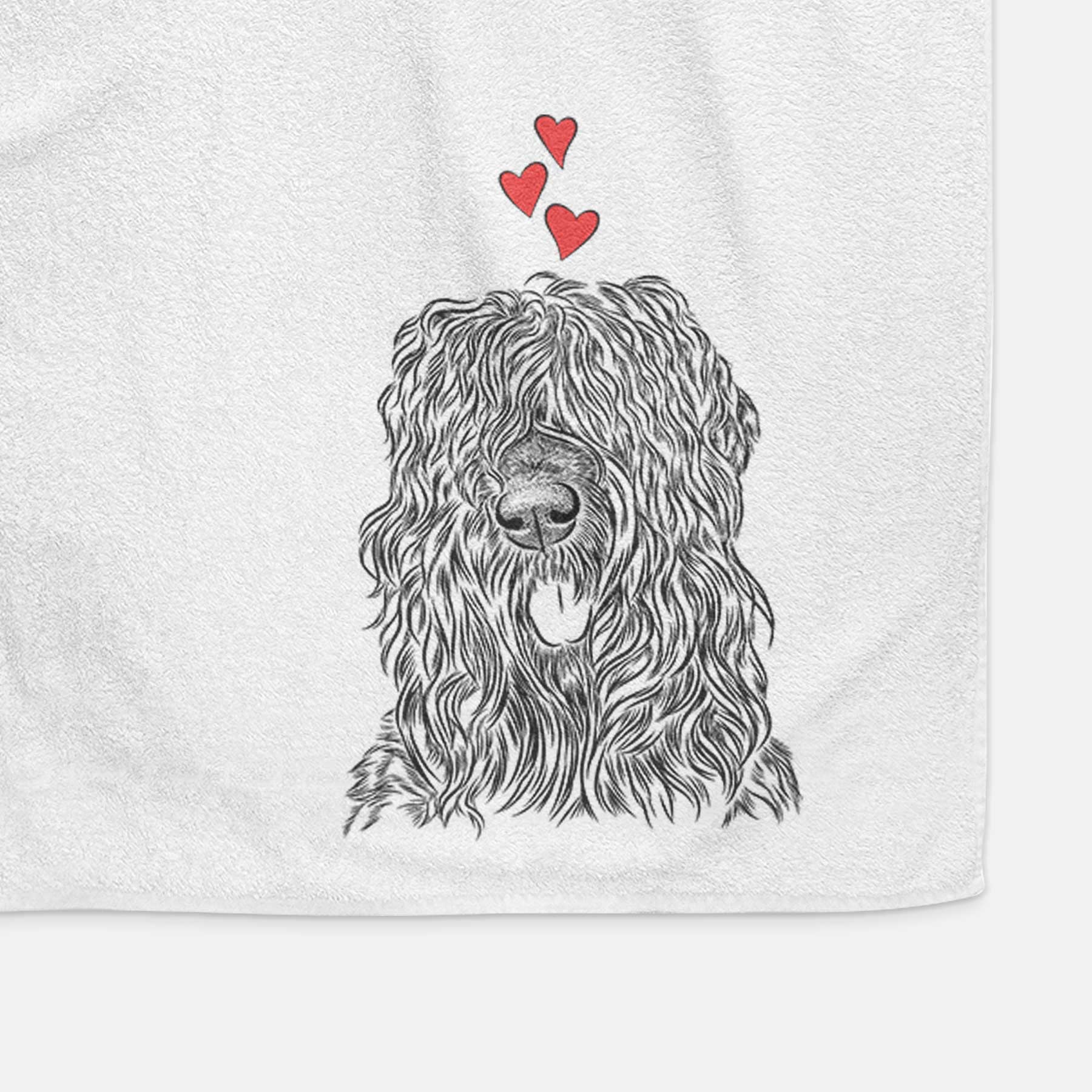 Darryl the Black Russian Terrier Decorative Hand Towel