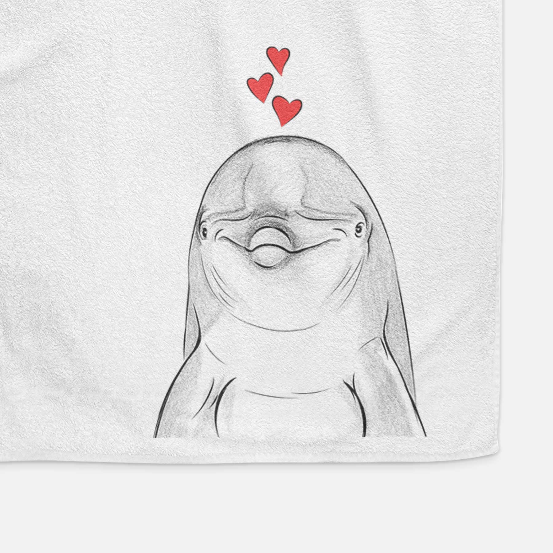 Dave the Dolphin Decorative Hand Towel