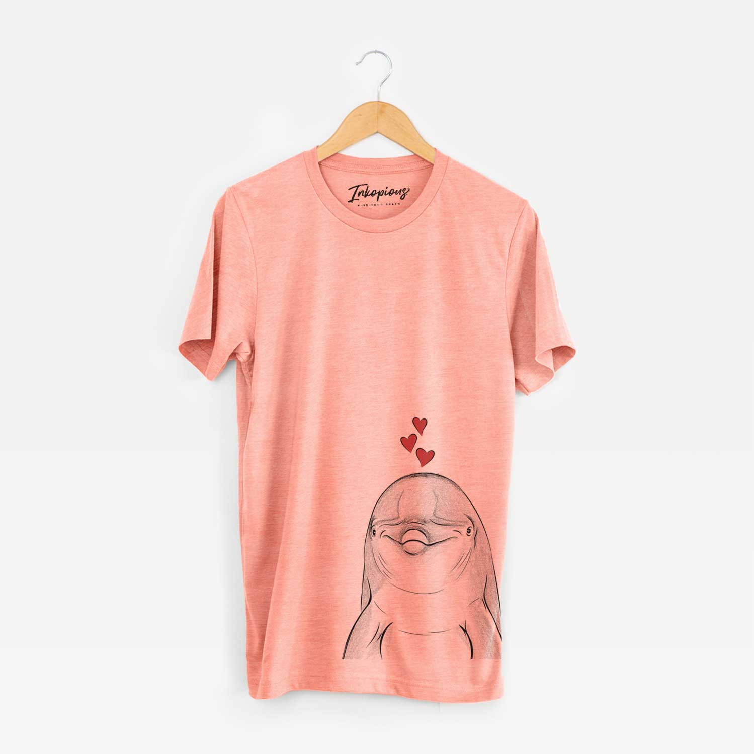 Valentine Dave the Dolphin - Unisex Crewneck