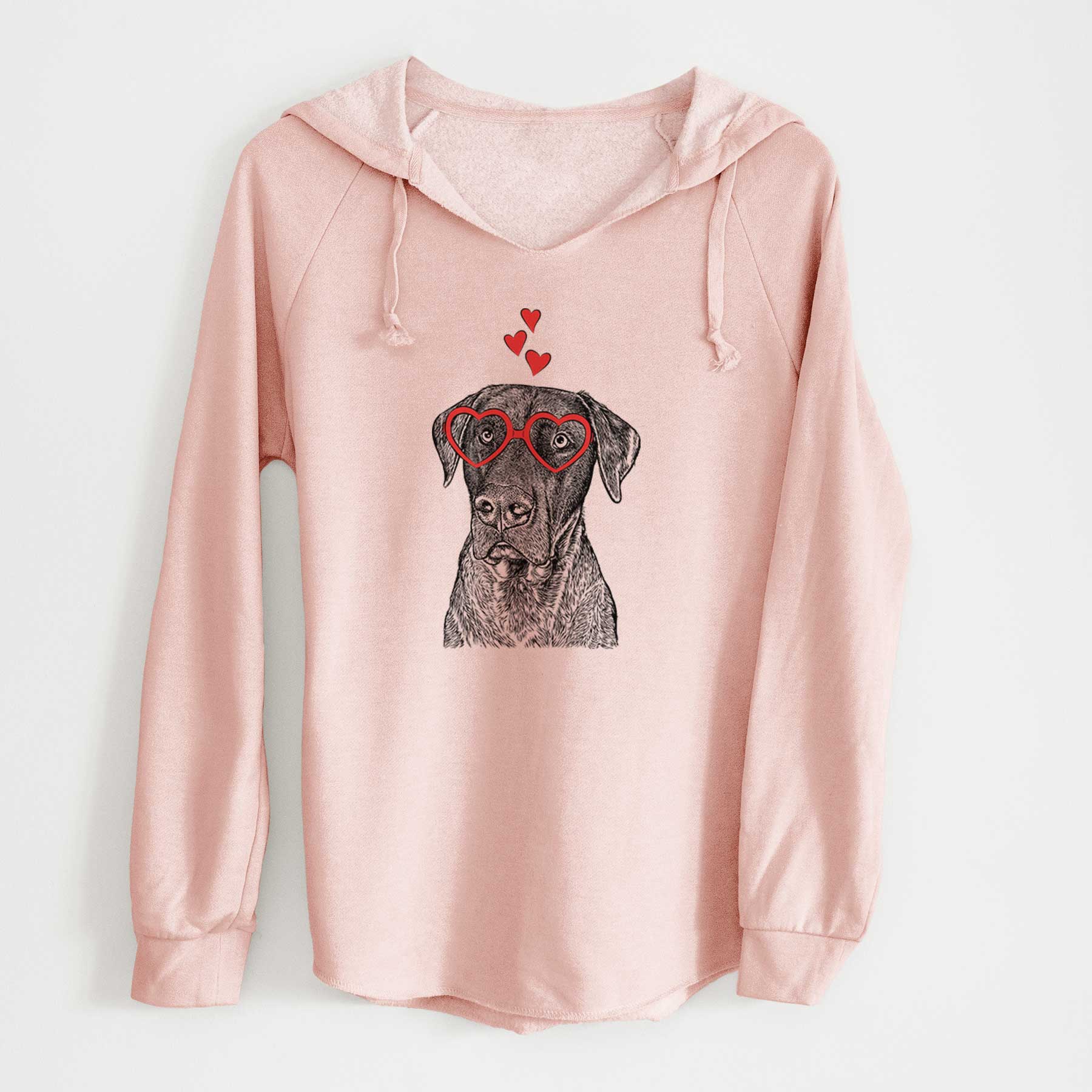 Valentine David the Boxador - Cali Wave Hooded Sweatshirt