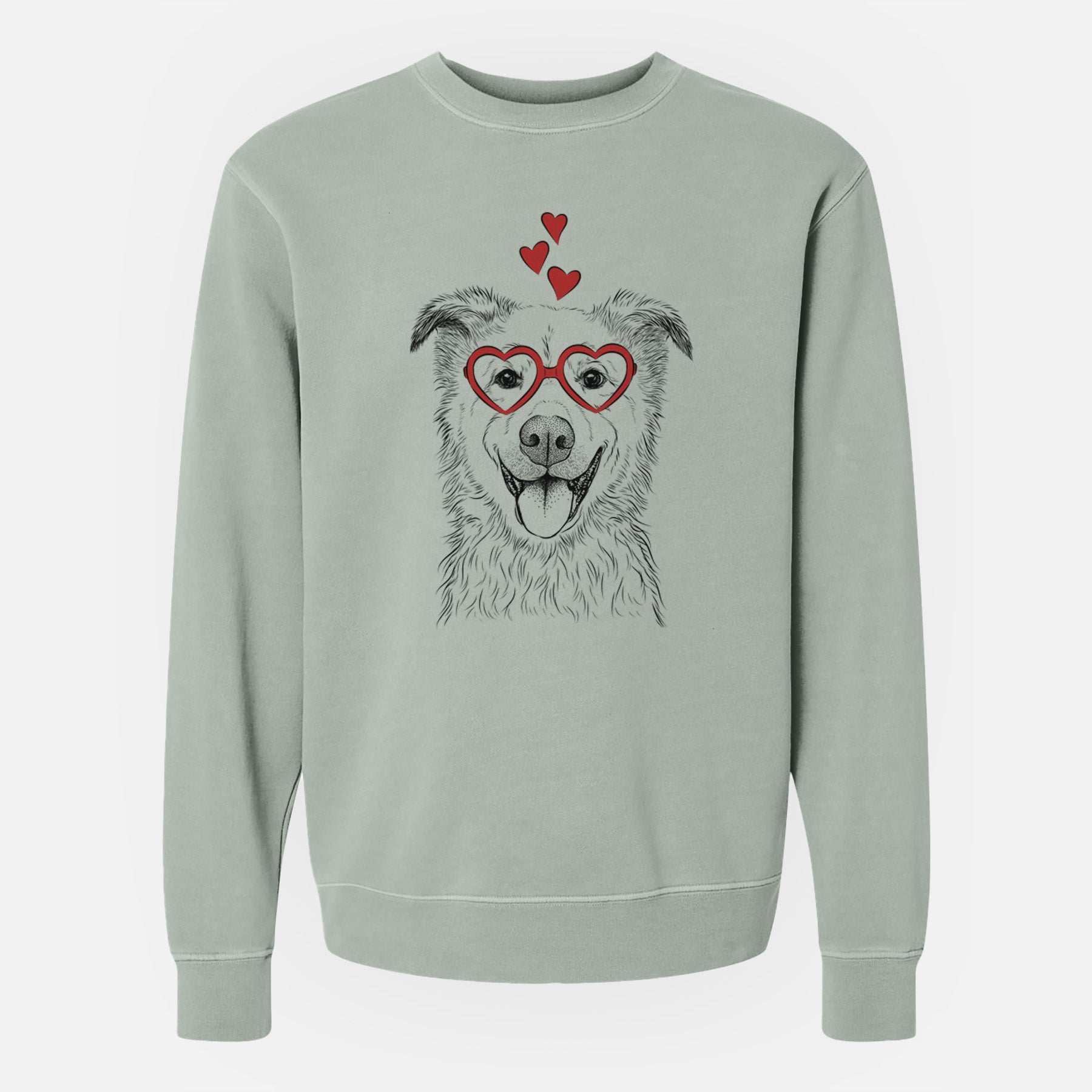 Valentine Dawson the Mixed Breed - Unisex Pigment Dyed Crew Sweatshirt