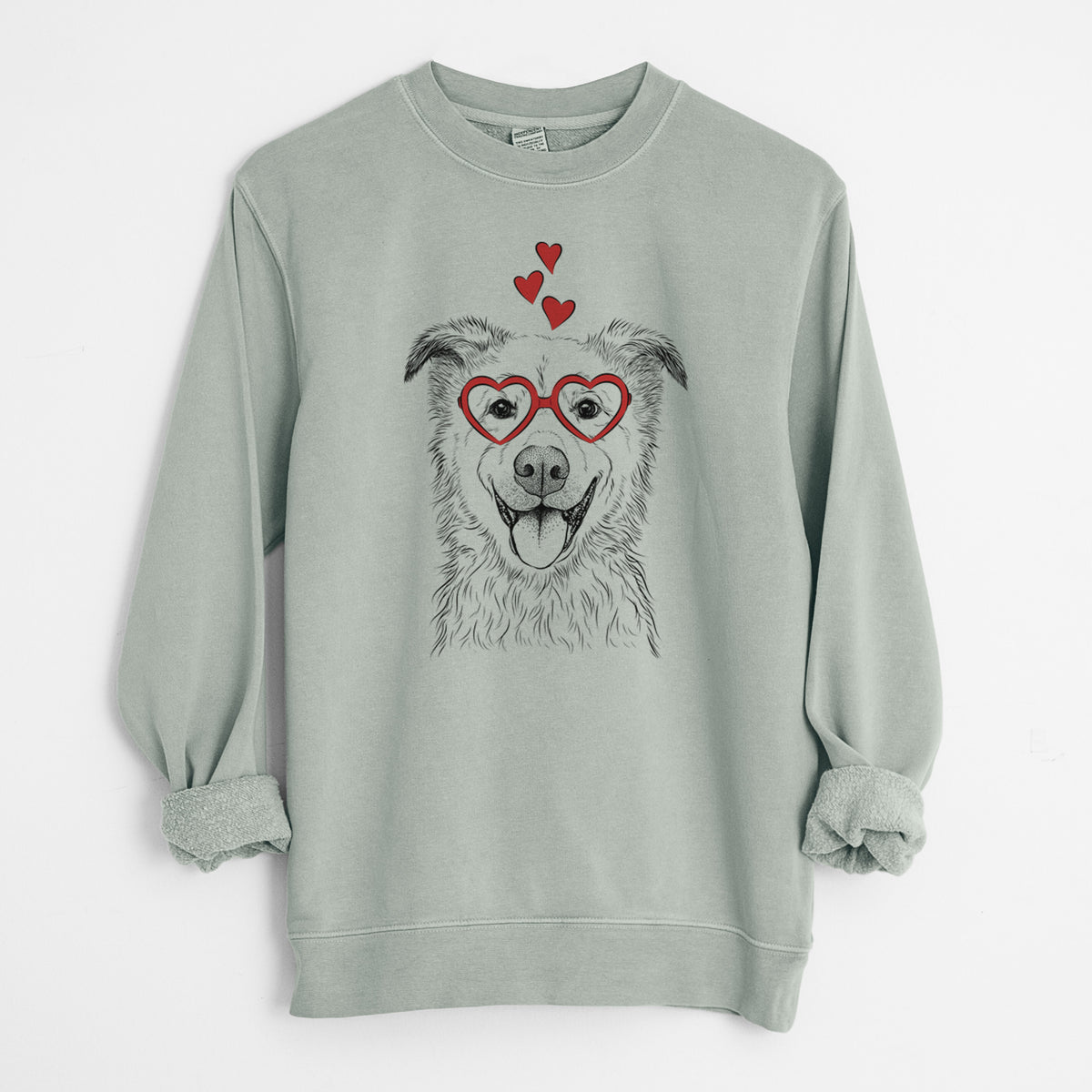 Valentine Dawson the Mixed Breed - Unisex Pigment Dyed Crew Sweatshirt