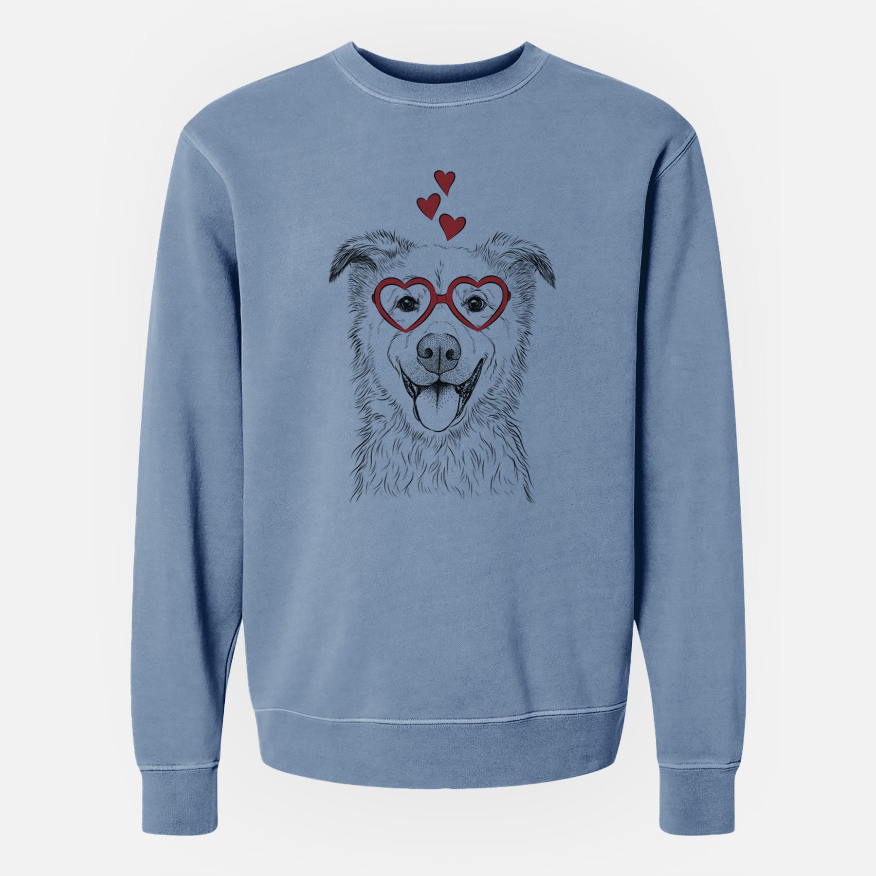 Valentine Dawson the Mixed Breed - Unisex Pigment Dyed Crew Sweatshirt