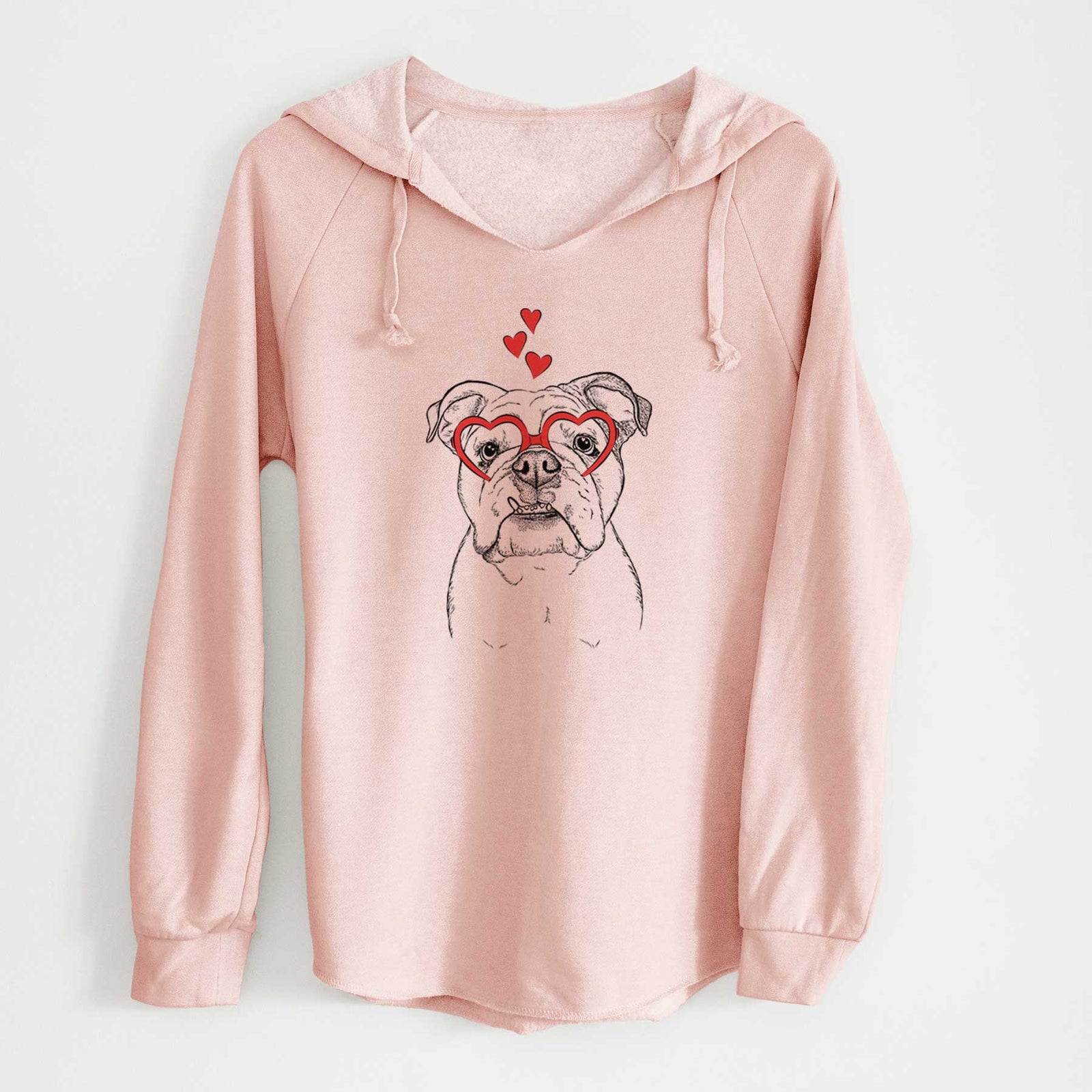 Valentine Dazy the English Bulldog - Cali Wave Hooded Sweatshirt