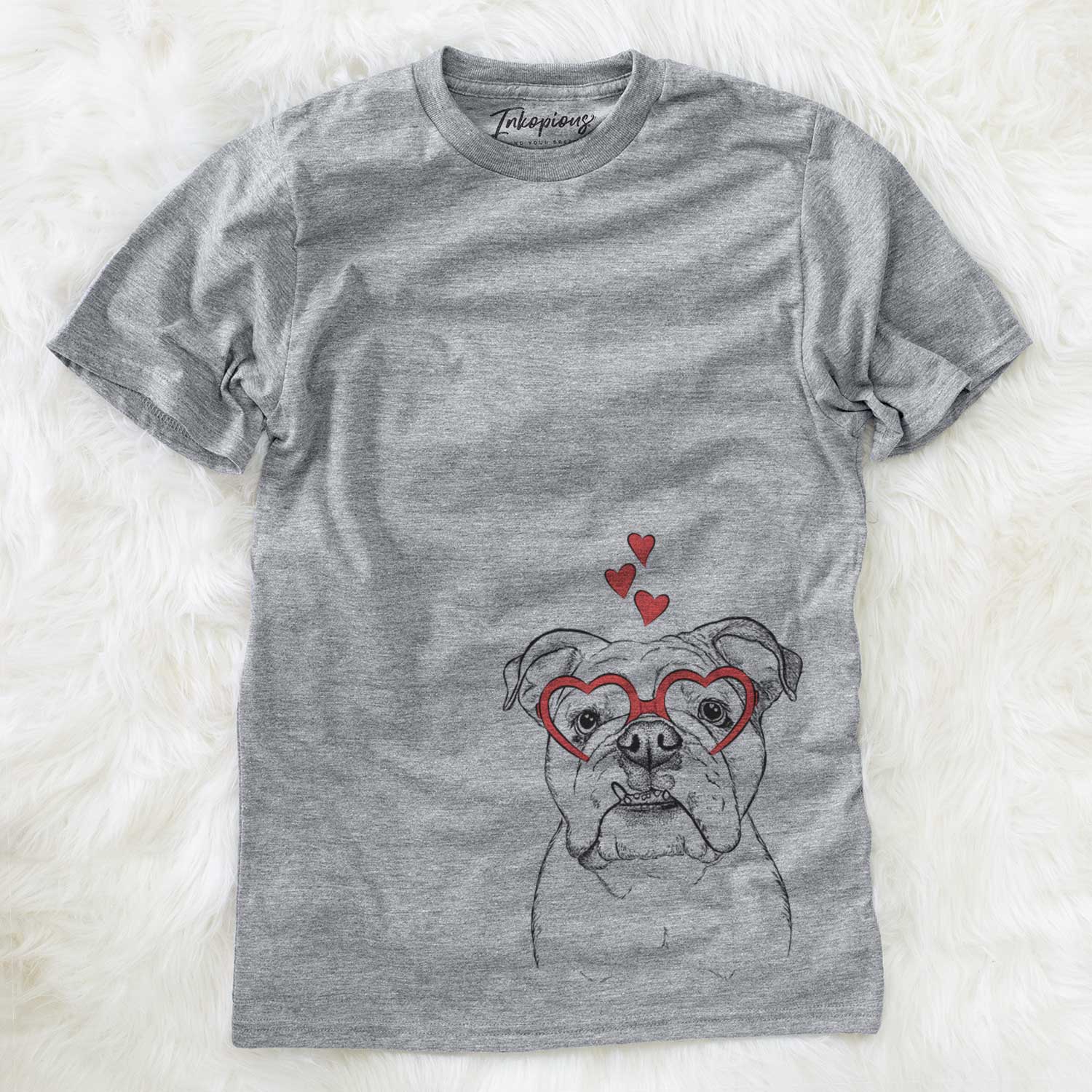 Valentine Dazy the English Bulldog - Unisex Crewneck