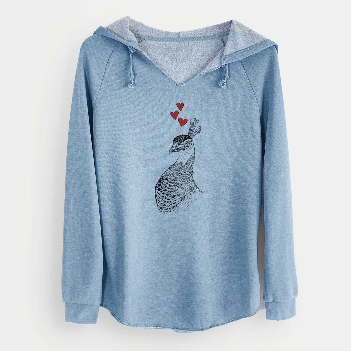 Valentine Dee the Peahen - Cali Wave Hooded Sweatshirt