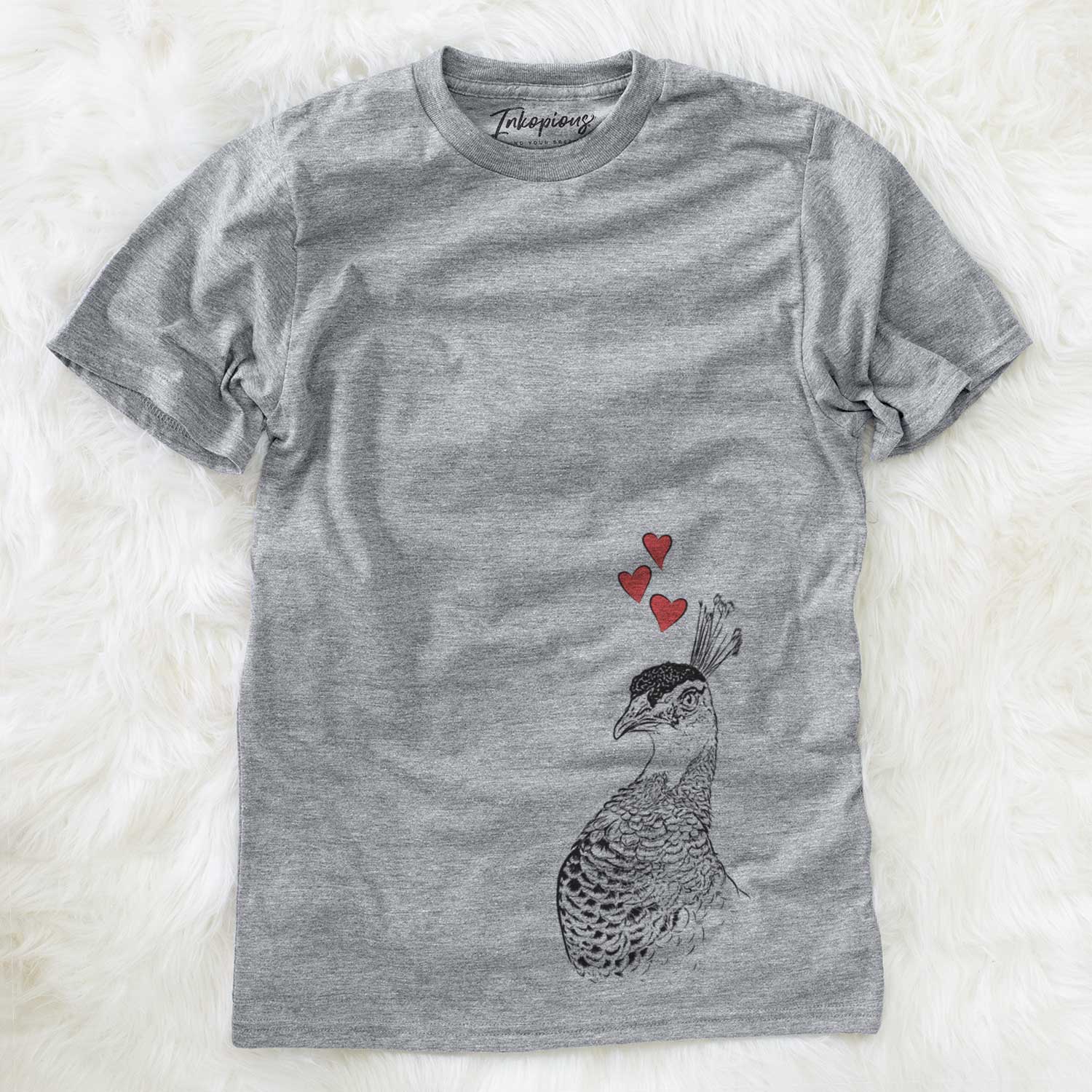 Valentine Dee the Peahen - Unisex Crewneck