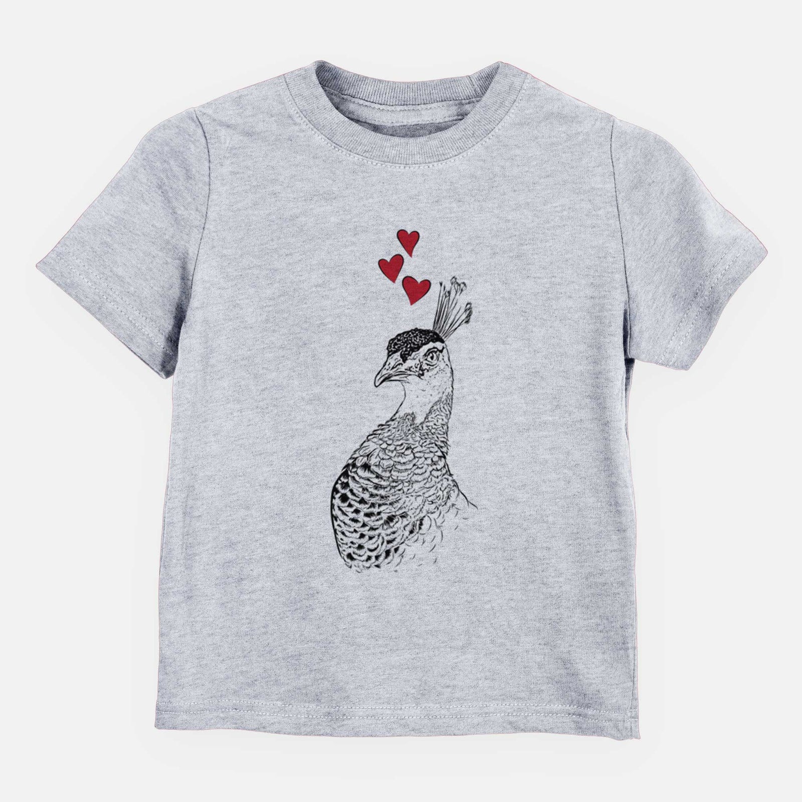 Valentine Dee the Peahen - Kids/Youth/Toddler Shirt