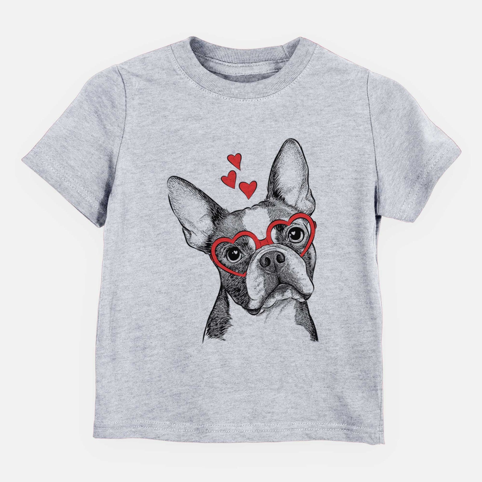 Valentine Dee Dee the Boston Terrier - Kids/Youth/Toddler Shirt