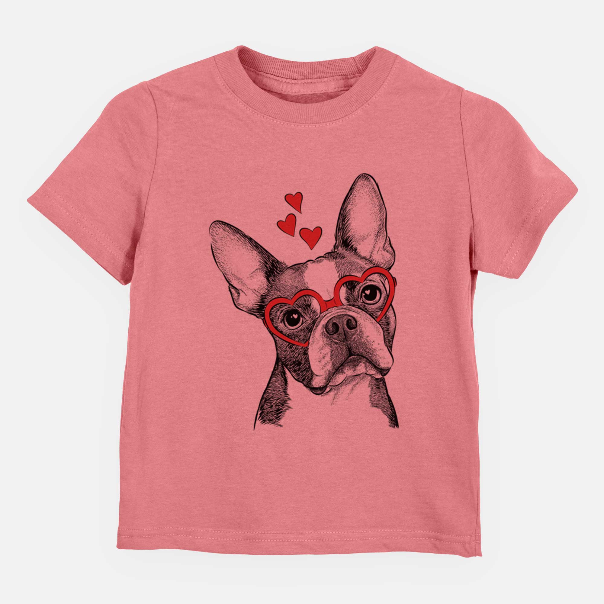 Valentine Dee Dee the Boston Terrier - Kids/Youth/Toddler Shirt