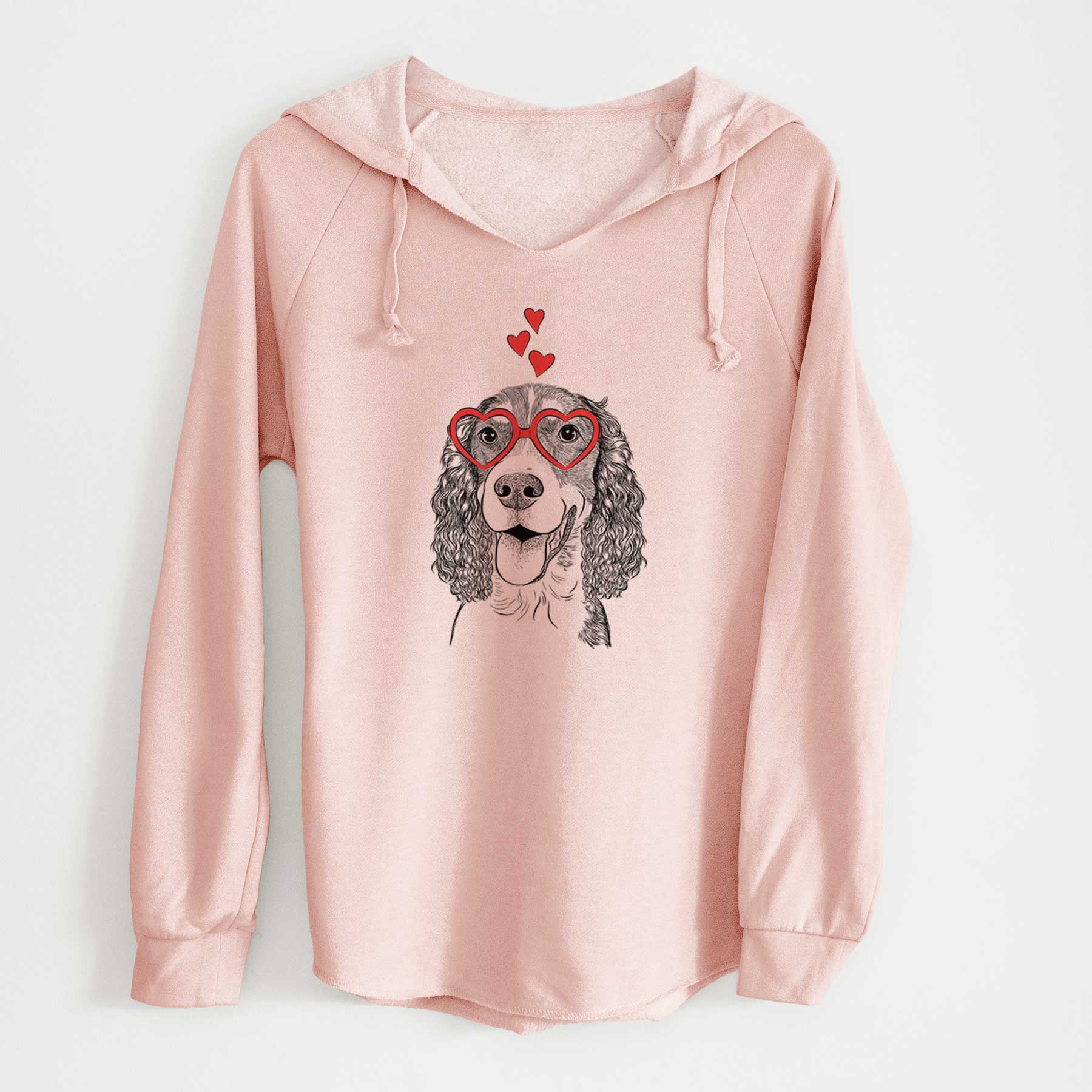 Valentine Delilah the English Springer Spaniel - Cali Wave Hooded Sweatshirt