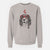 Valentine Delilah the English Springer Spaniel - Unisex Pigment Dyed Crew Sweatshirt