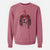 Valentine Delilah the English Springer Spaniel - Unisex Pigment Dyed Crew Sweatshirt