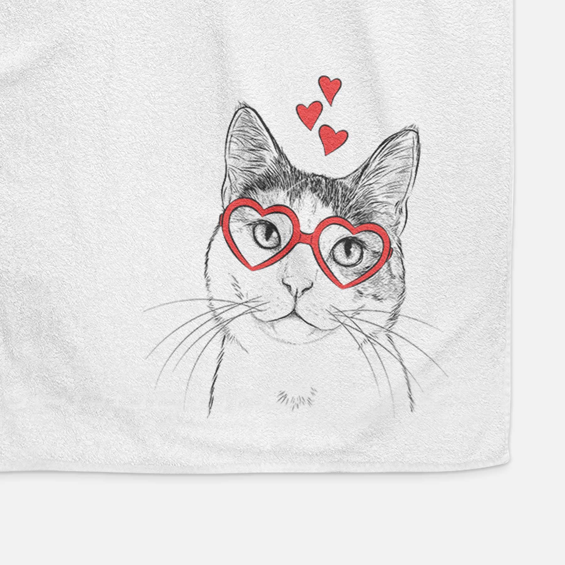 Denver the Calico Cat Decorative Hand Towel