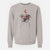 Valentine Dexter the Pitbull - Unisex Pigment Dyed Crew Sweatshirt