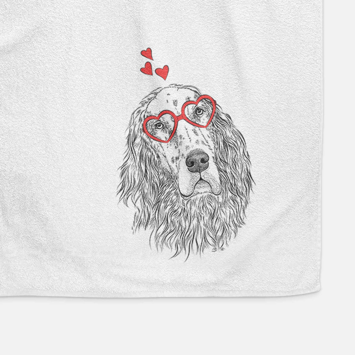 Dexter the English Setter Decorative Hand Towel