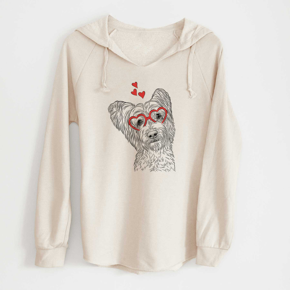 Valentine Dexter the Terrier Mix - Cali Wave Hooded Sweatshirt