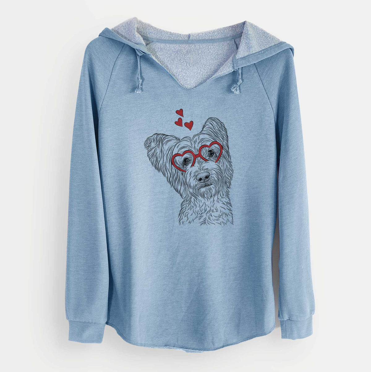 Valentine Dexter the Terrier Mix - Cali Wave Hooded Sweatshirt