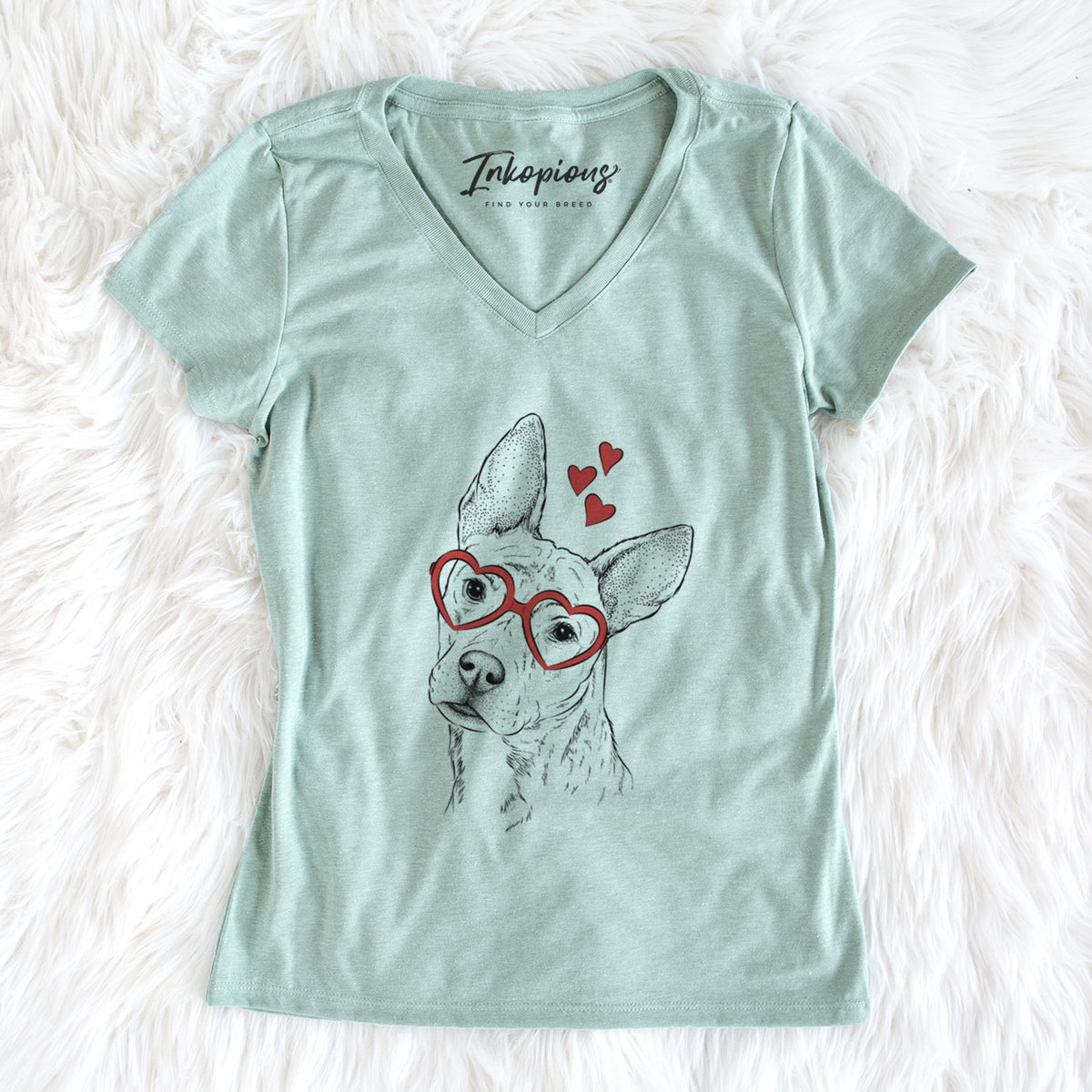 Valentine Diesel the Mixed Breed - Women's Perfect V-neck Shirt
