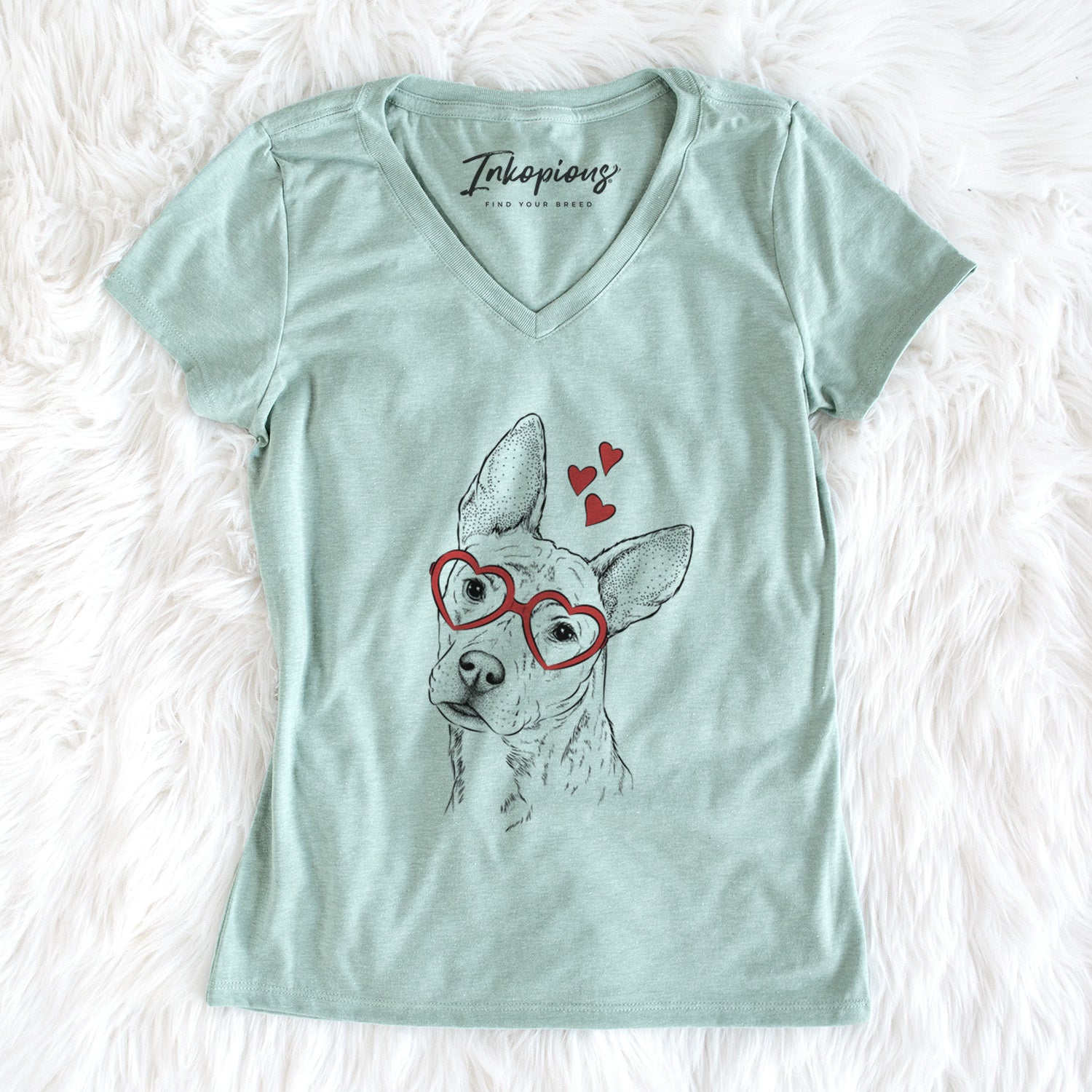 Valentine Diesel the Mixed Breed - Women's Perfect V-neck Shirt