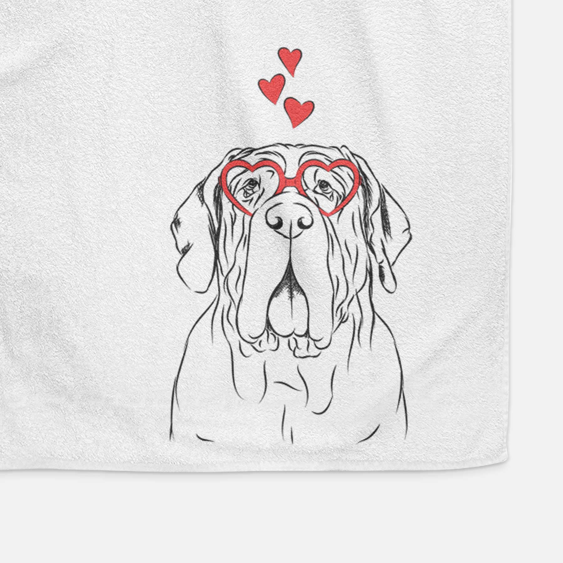 Dinah the Neapolitan Mastiff Decorative Hand Towel