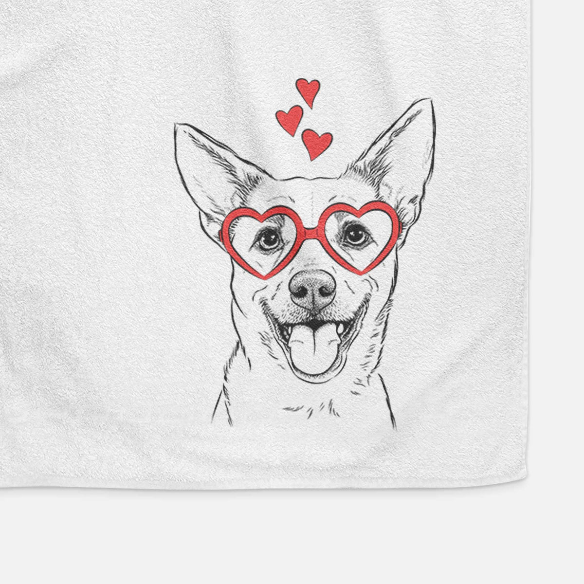 Dinghy the Mixed Breed Decorative Hand Towel