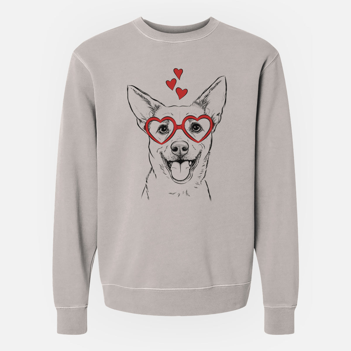 Valentine Dinghy the Mixed Breed - Unisex Pigment Dyed Crew Sweatshirt