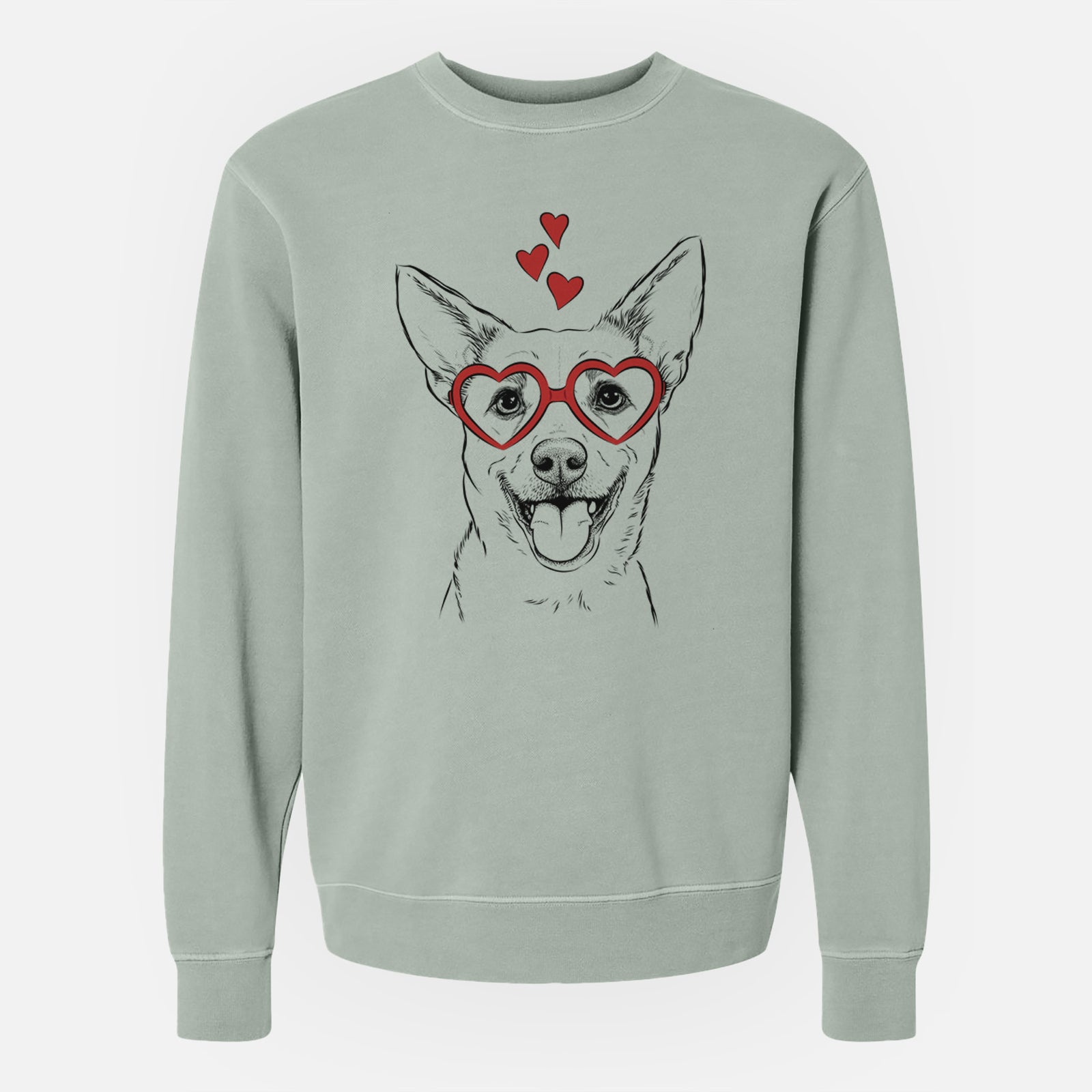 Valentine Dinghy the Mixed Breed - Unisex Pigment Dyed Crew Sweatshirt