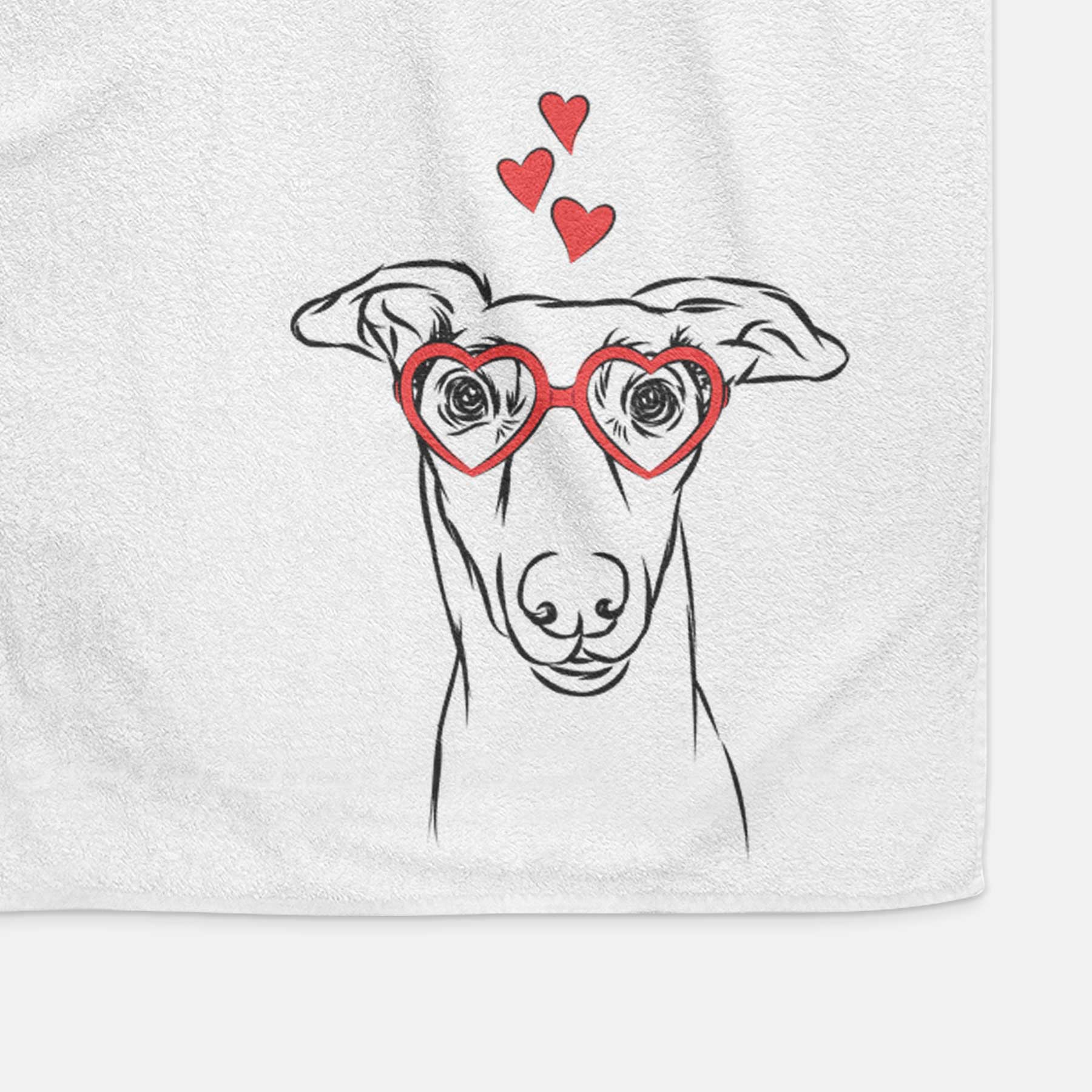 Diva the Greyhound Decorative Hand Towel