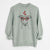 Valentine Diva the Greyhound - Unisex Pigment Dyed Crew Sweatshirt