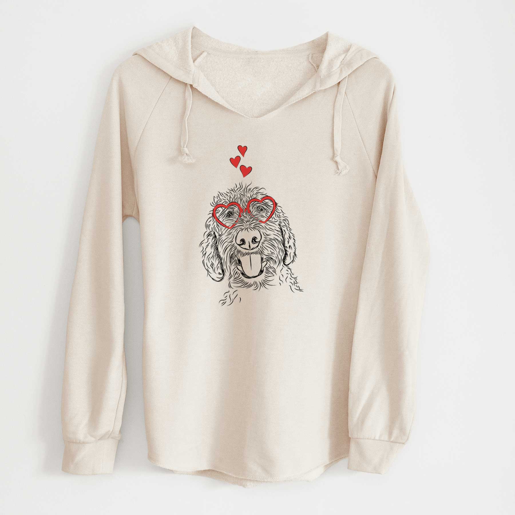 Valentine Dixie the Doodle - Cali Wave Hooded Sweatshirt