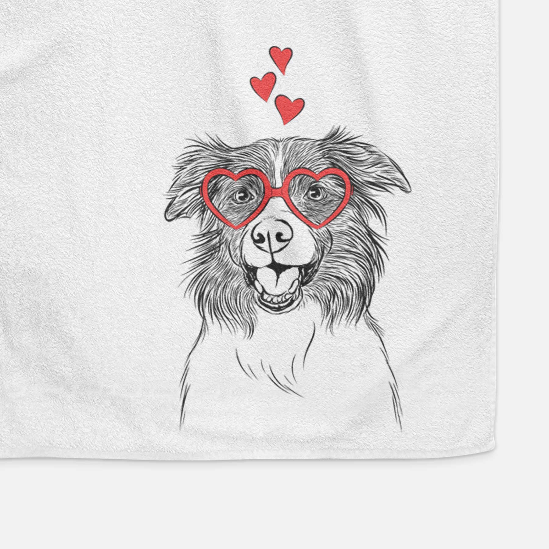 Dizzy the Border Collie Decorative Hand Towel