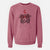 Valentine Dizzy the Border Collie - Unisex Pigment Dyed Crew Sweatshirt