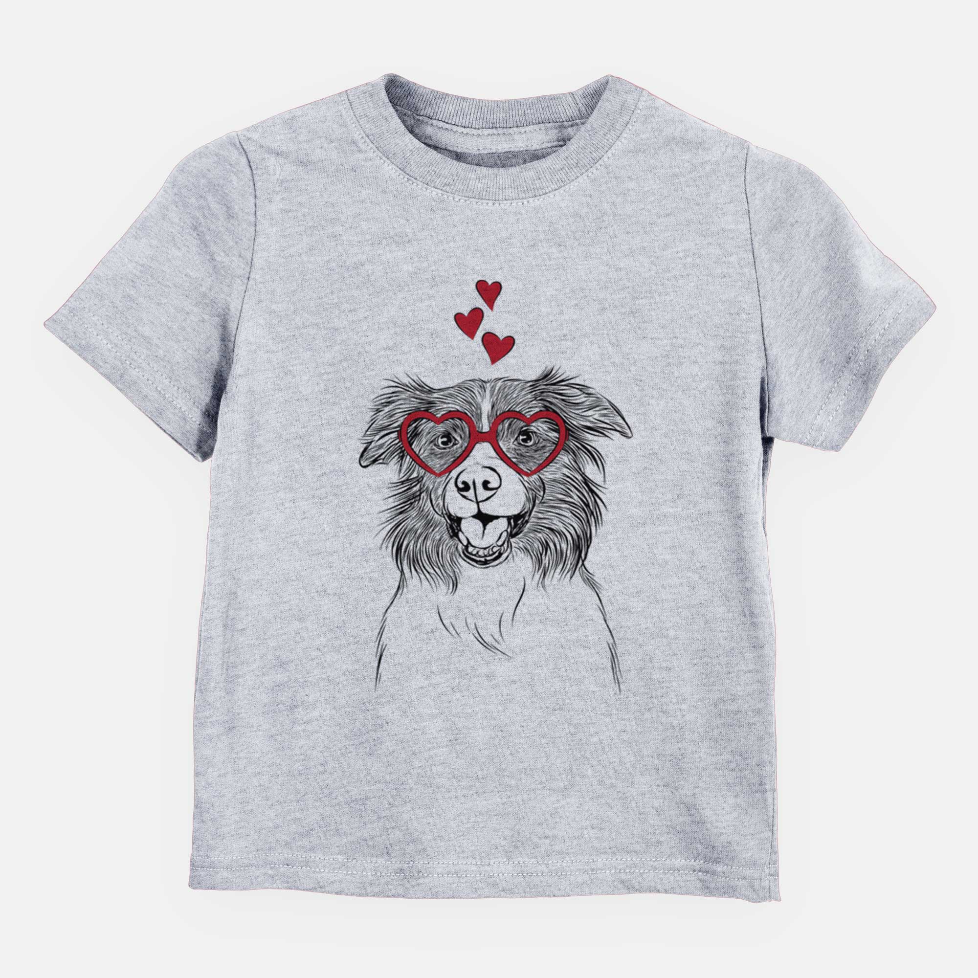 Valentine Dizzy the Border Collie - Kids/Youth/Toddler Shirt