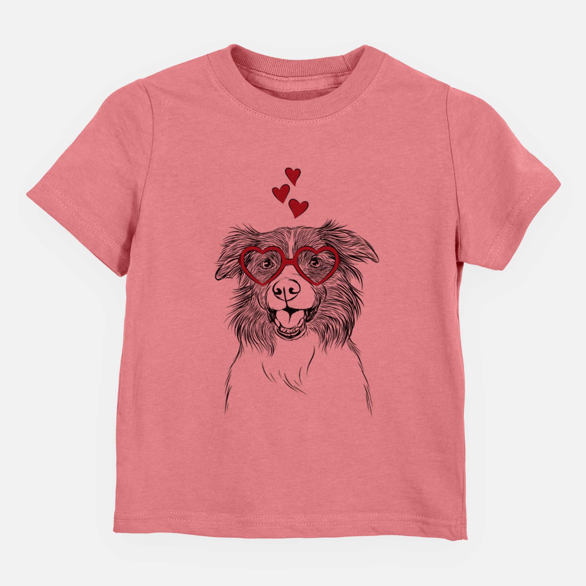 Valentine Dizzy the Border Collie - Kids/Youth/Toddler Shirt