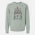 Valentine Django the Grey Wolf - Unisex Pigment Dyed Crew Sweatshirt