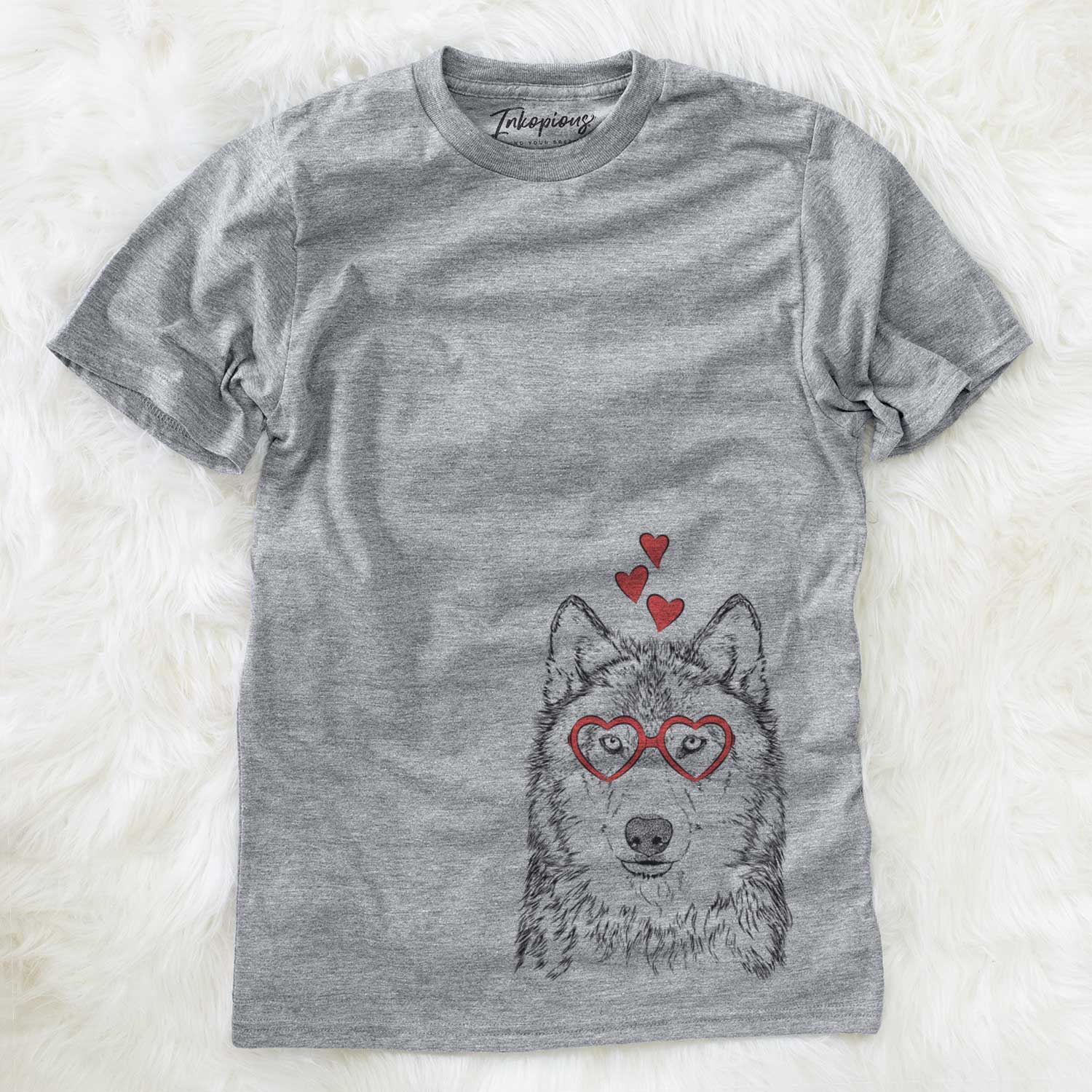 Valentine Django the Grey Wolf - Unisex Crewneck