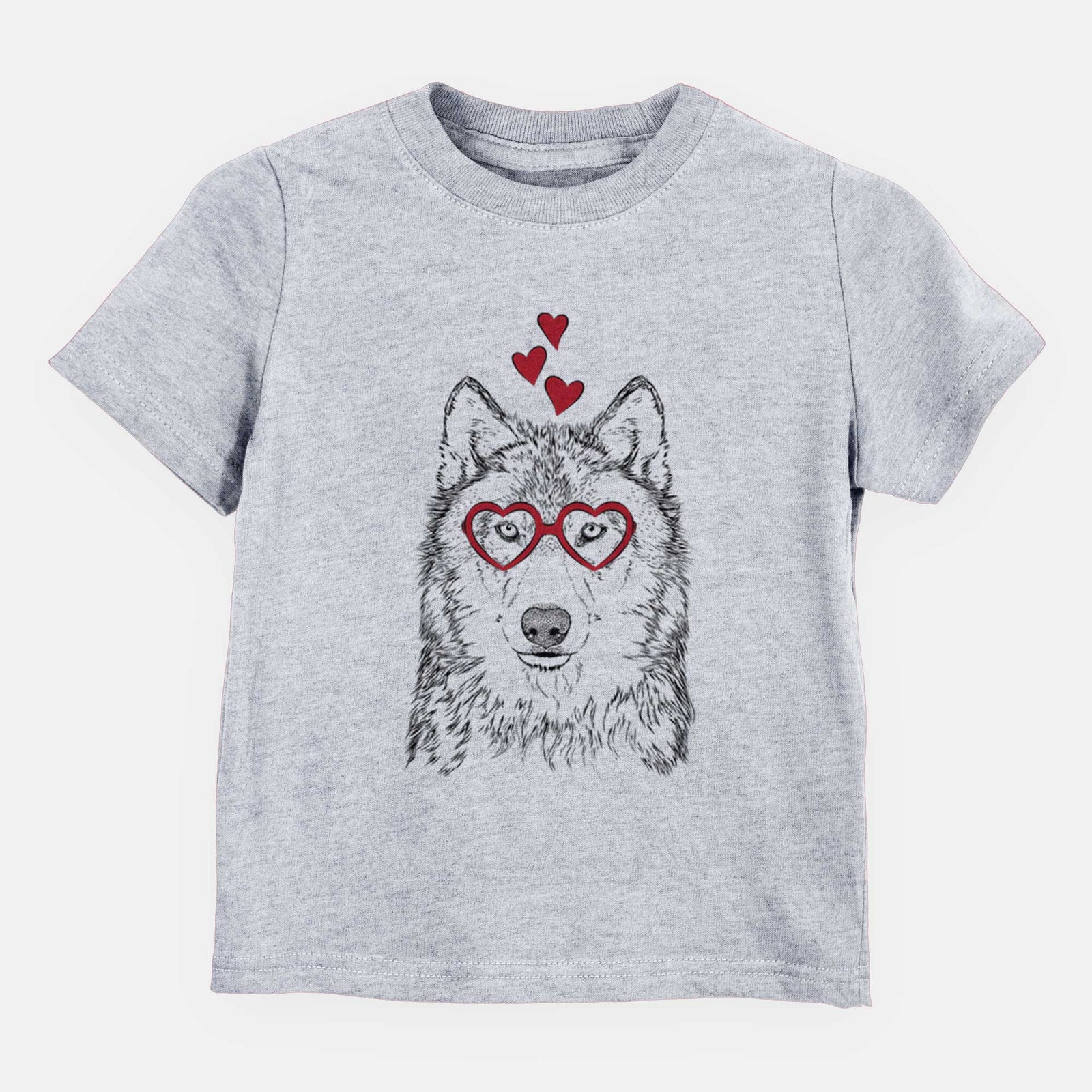 Valentine Django the Grey Wolf - Kids/Youth/Toddler Shirt