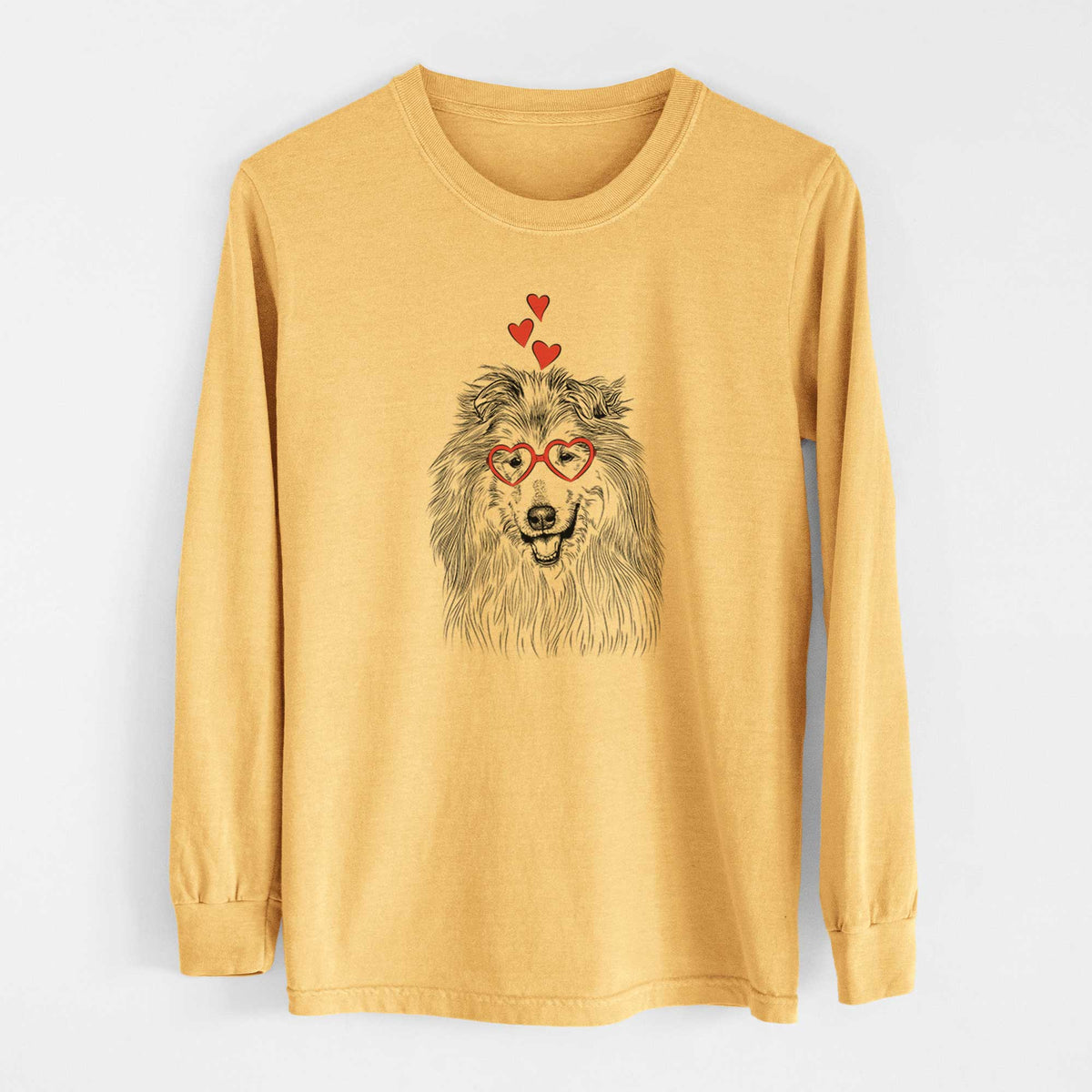 Valentine Donnan the Rough Collie - Heavyweight 100% Cotton Long Sleeve