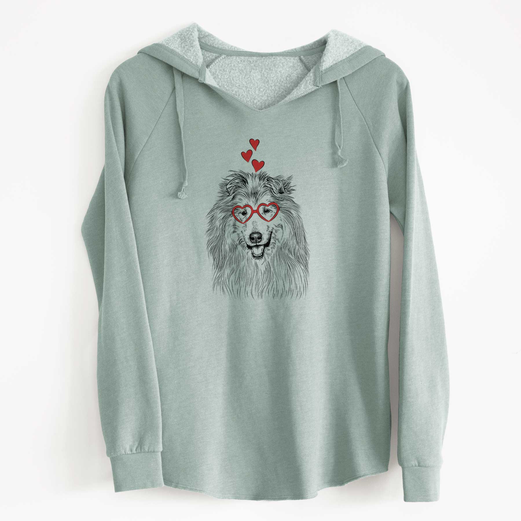 Valentine Donnan the Rough Collie - Cali Wave Hooded Sweatshirt