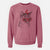 Valentine Dora the Tabby Cat - Unisex Pigment Dyed Crew Sweatshirt