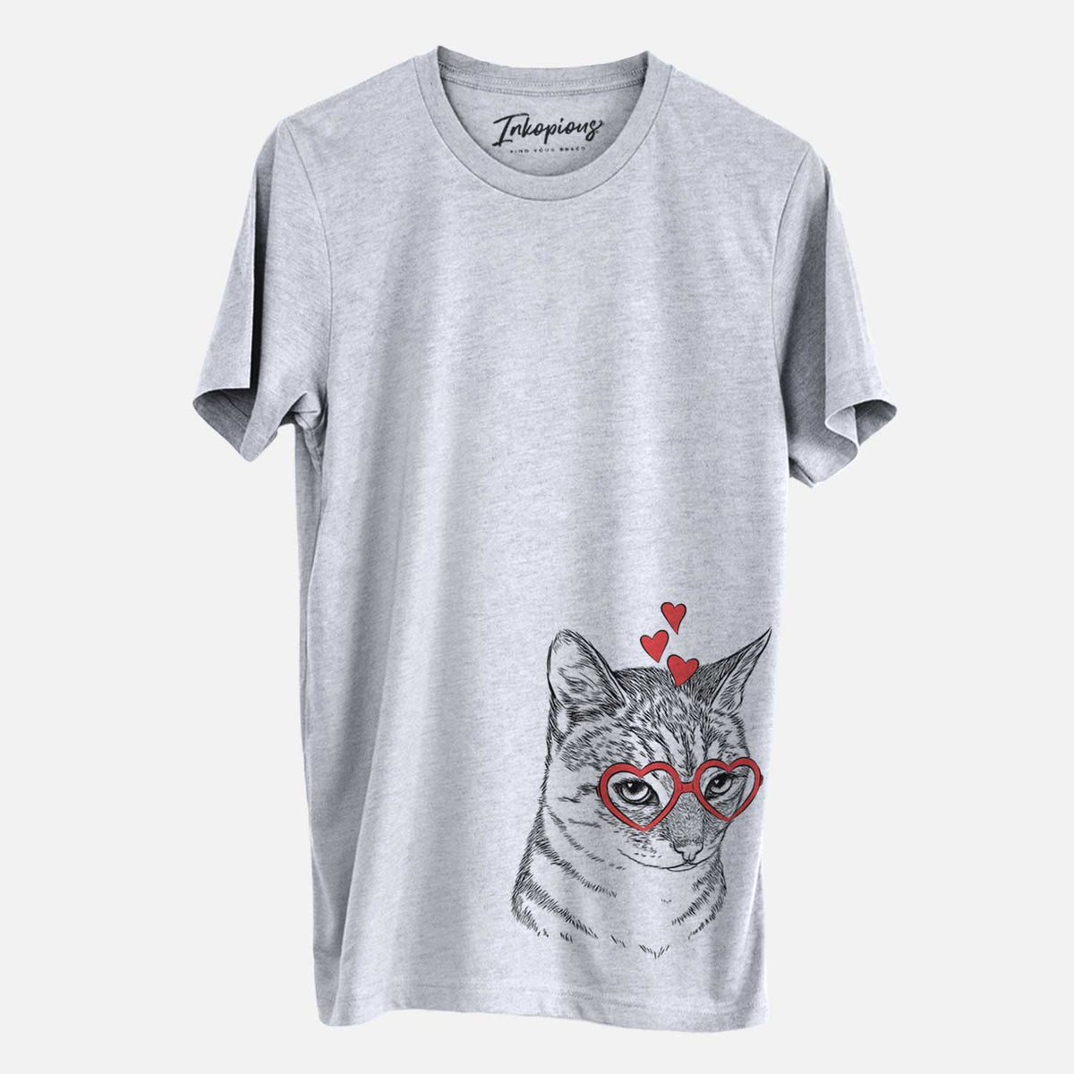 Valentine Dora the Tabby Cat - Unisex Crewneck