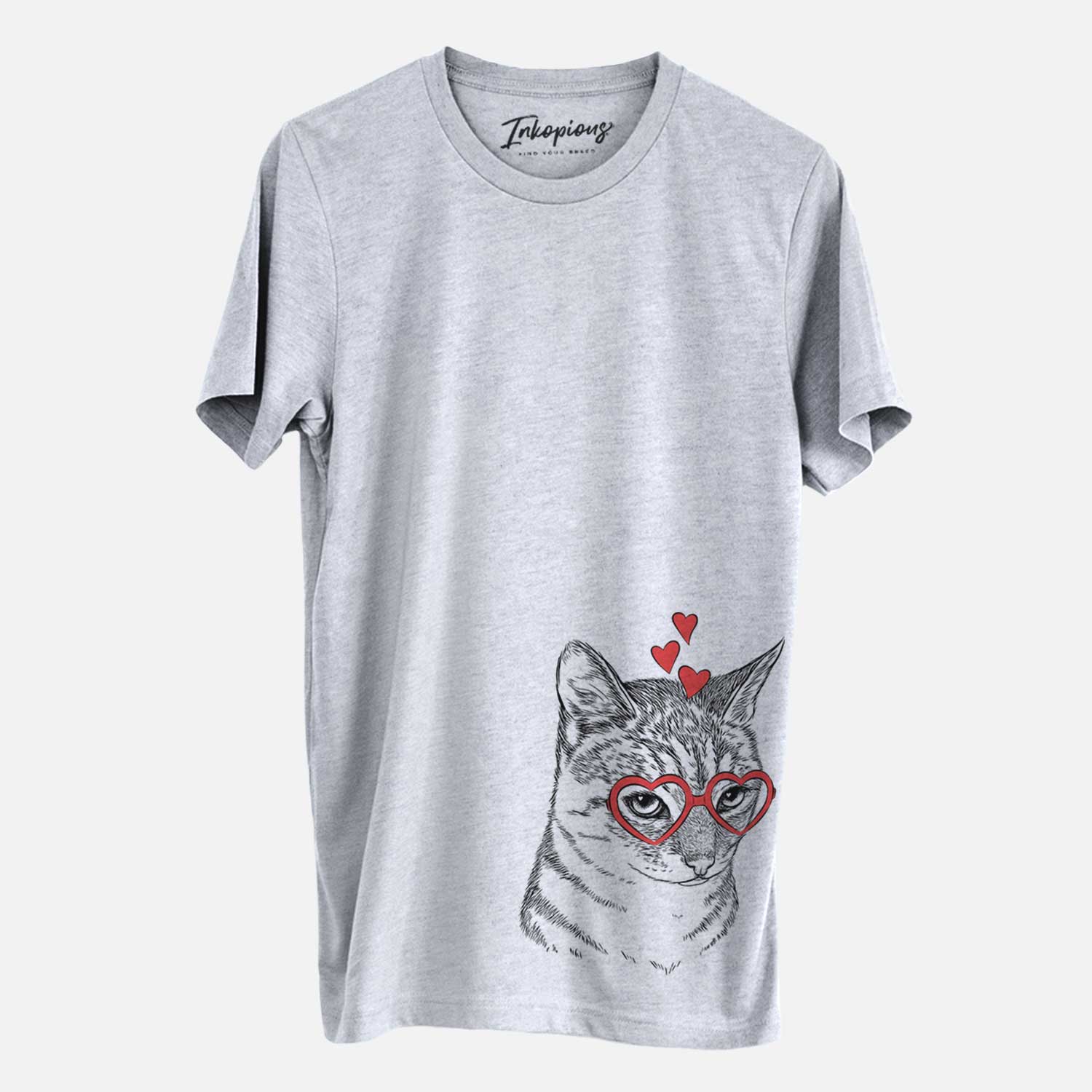 Valentine Dora the Tabby Cat - Unisex Crewneck