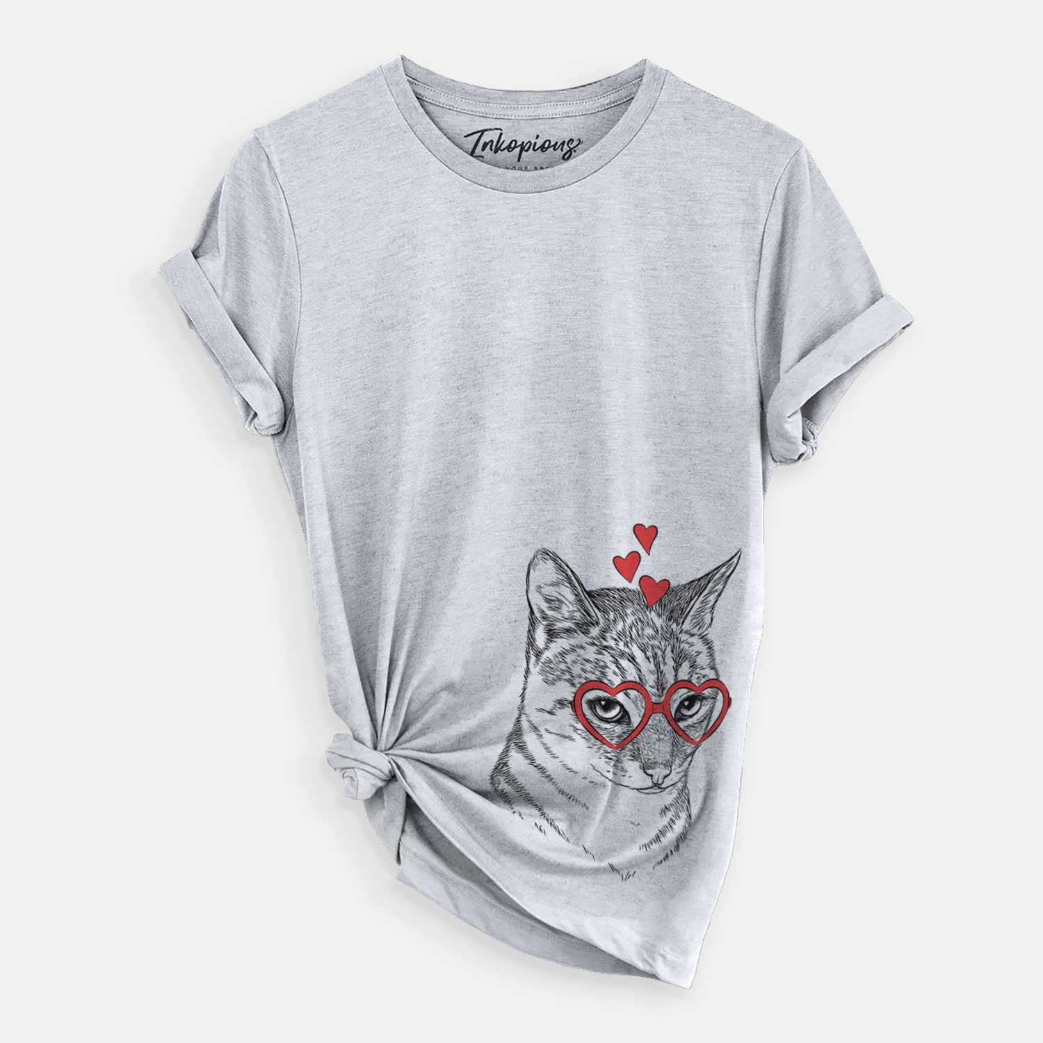 Valentine Dora the Tabby Cat - Unisex Crewneck